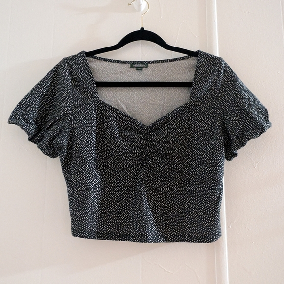 Wild Fable Black and White Polka Dot Blouse - Picture 1 of 10